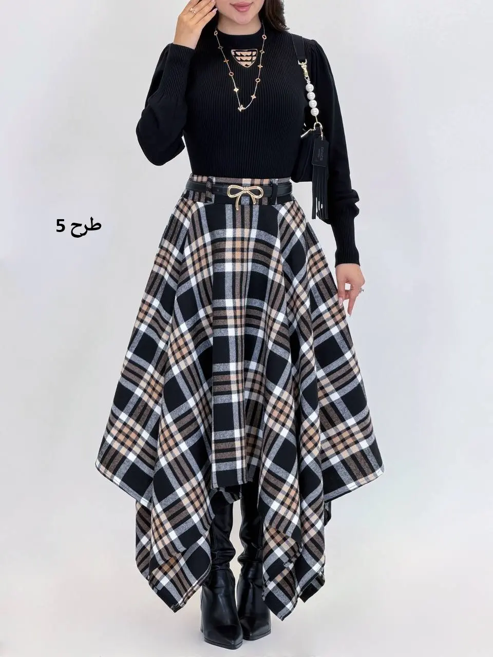 7615-دامن burberry